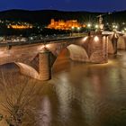 Heidelberg alte Brücke und Schloss