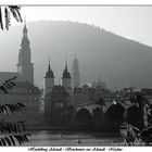 Heidelberg Altstadt - Brückentor zur Altstadt - Neckar