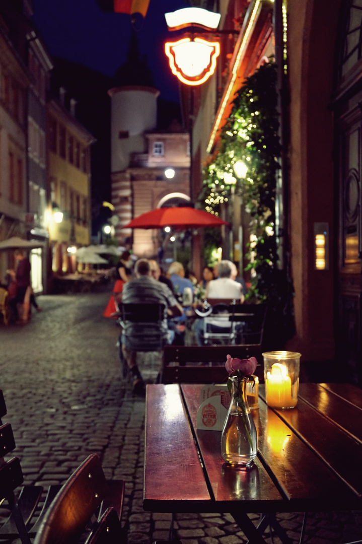 Heidelberg am späten Abend 