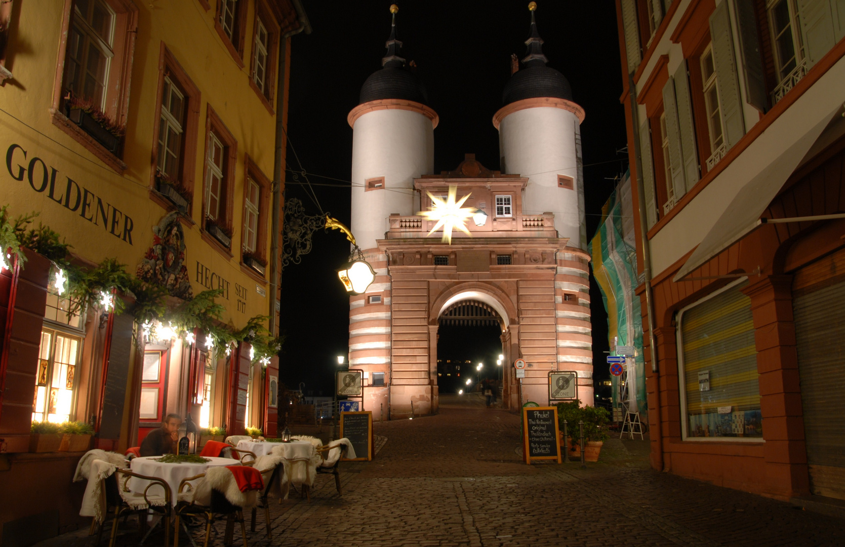 Heidelberg at night