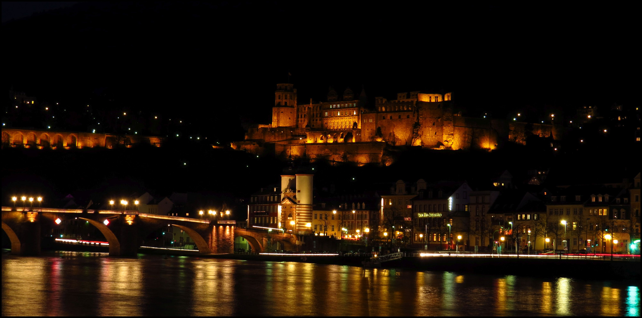 Heidelberg bei Nacht 1