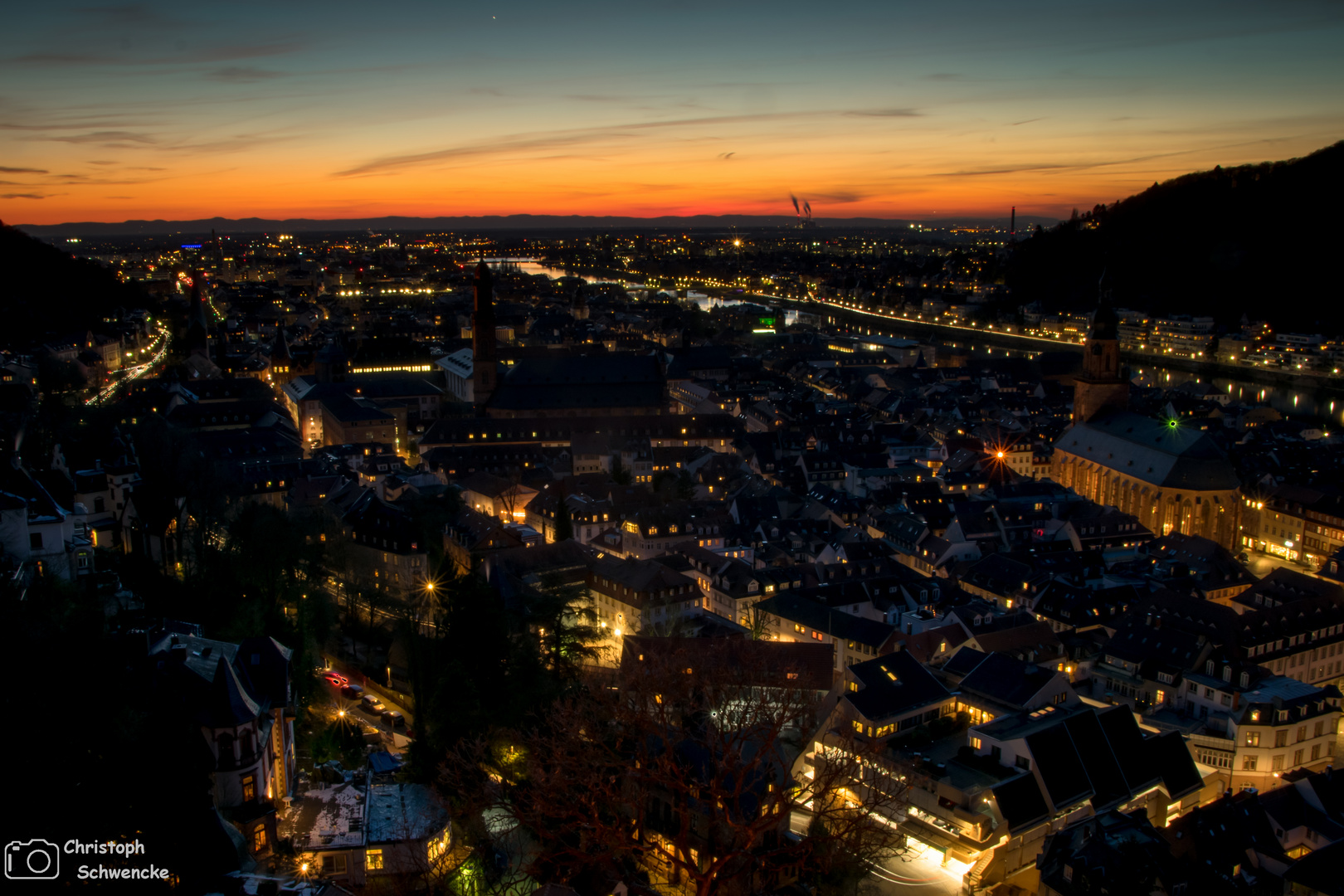 Heidelberg bei Nacht