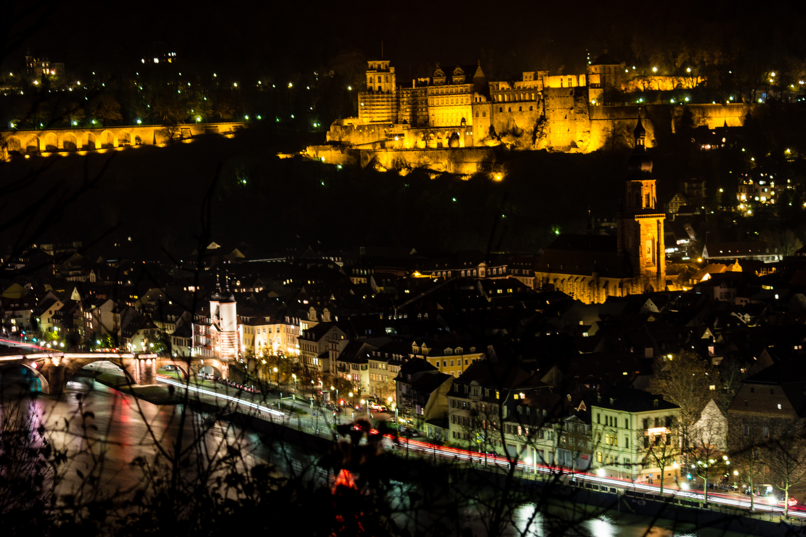 Heidelberg bei Nacht