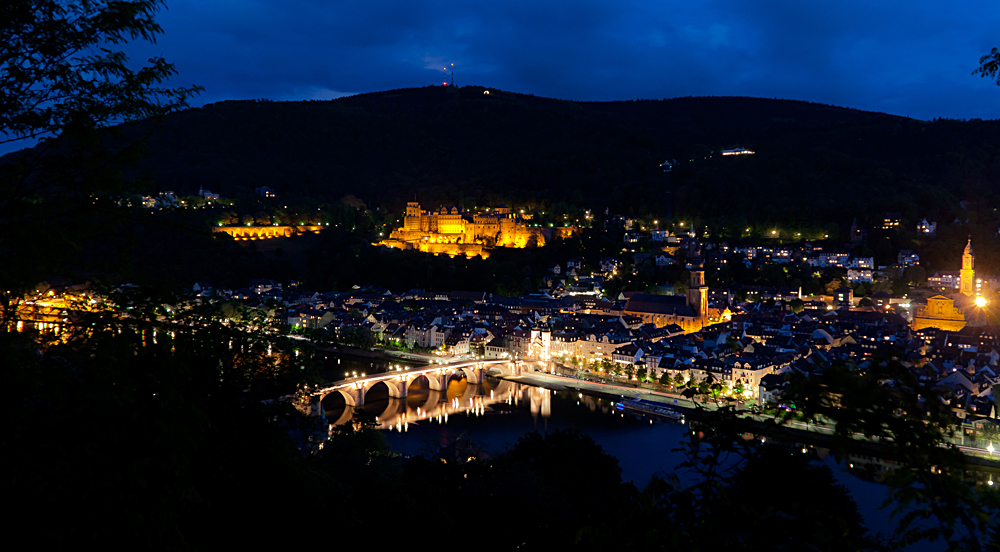 Heidelberg bei Nacht Foto & Bild | deutschland, europe, baden- württemberg Bilder auf fotocommunity