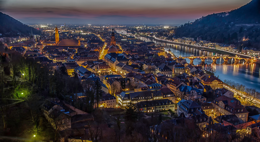 Heidelberg bei Nacht