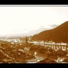 Heidelberg bei Nacht - Sicht vom Schloss auf die Stadt