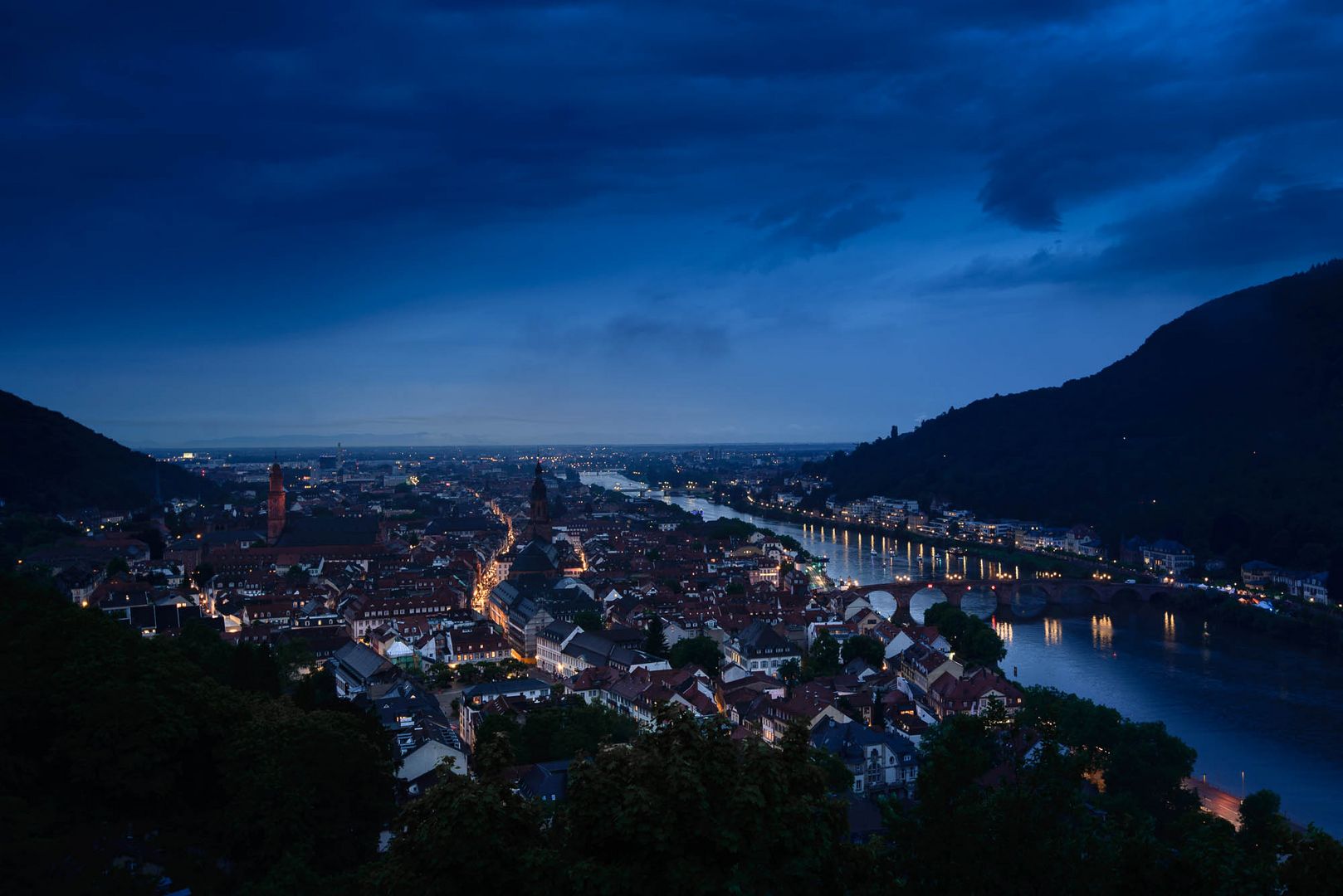 Heidelberg Blaue Stunde 