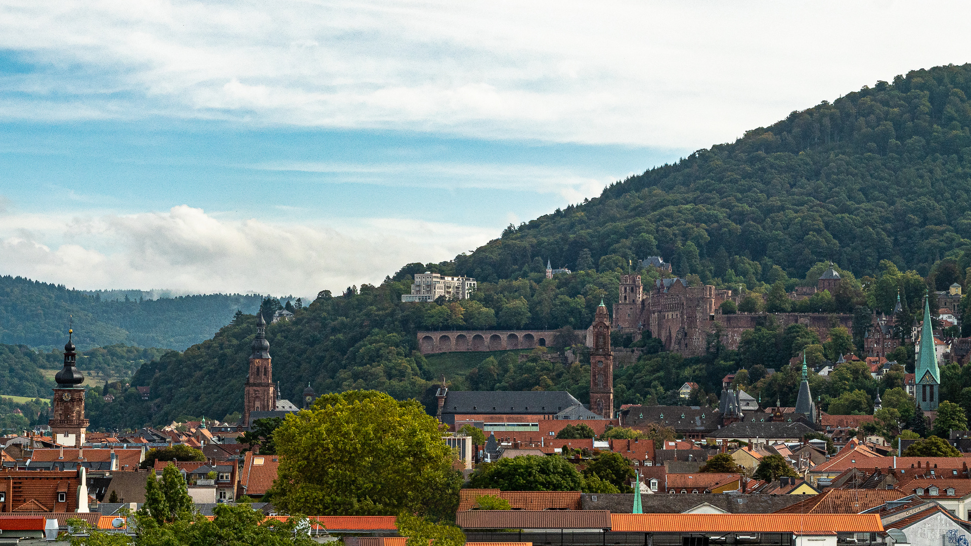 Heidelberg. Blick über die Altstadt