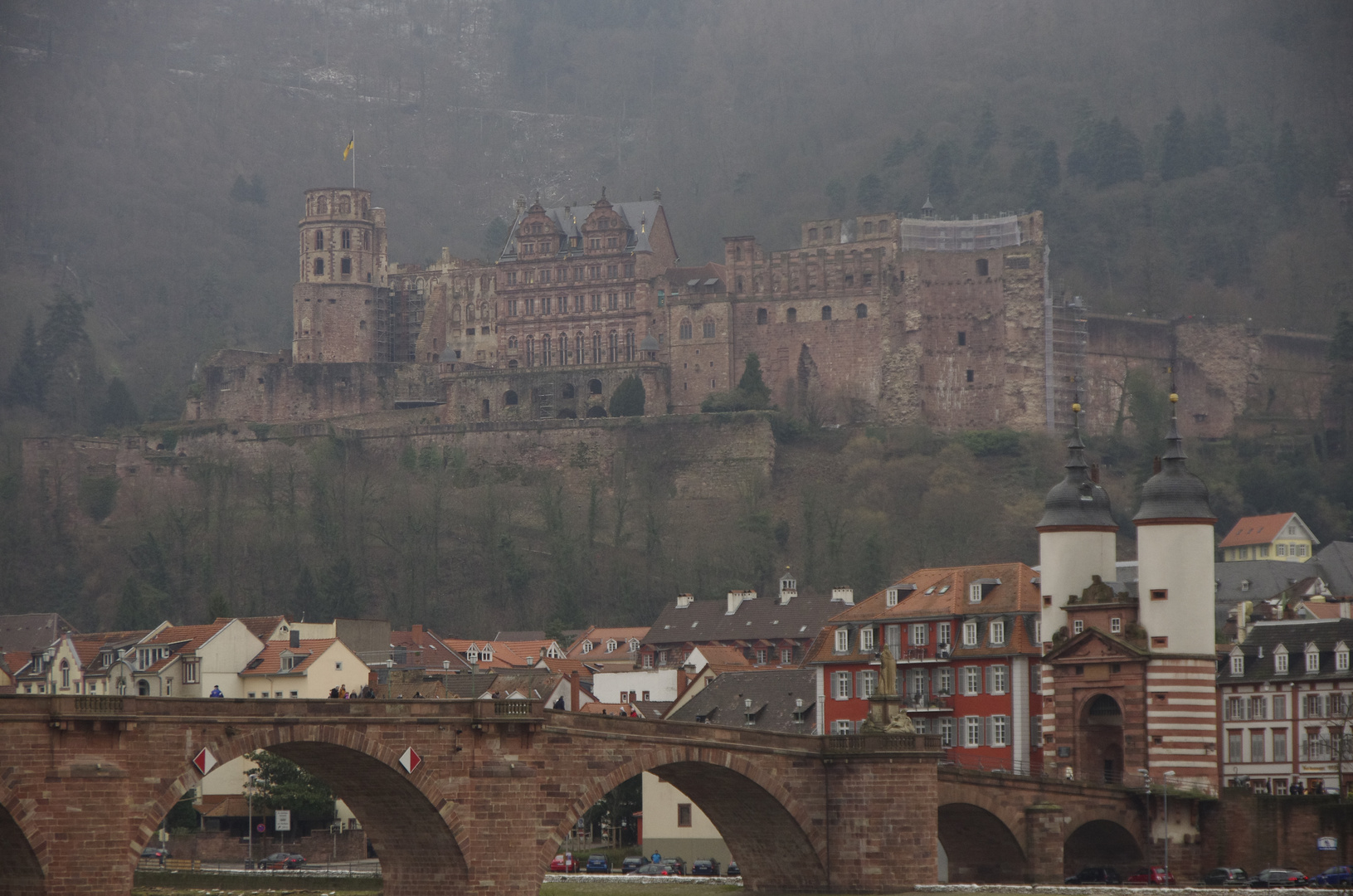 Heidelberg Brücke und Schloß