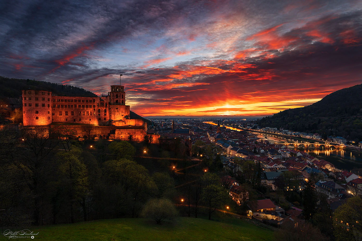 Heidelberg Castle (Schloss) Sunset I