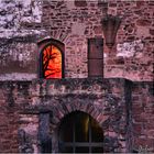 Heidelberg Castle Winter Sunset Reflection
