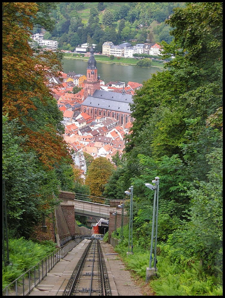 Heidelberg hoch zum Koenigstuhl