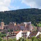 Heidelberg im Hintergrund das Schloss