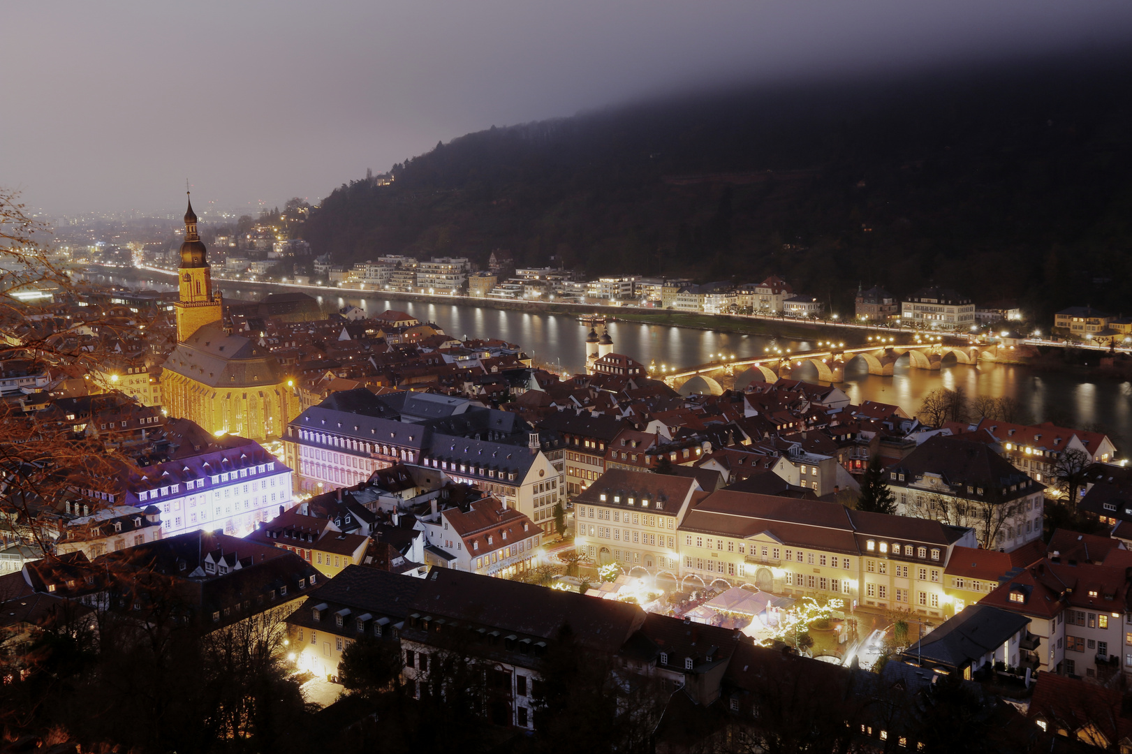 Heidelberg im Nebel