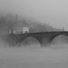 Heidelberg im Nebel S/W