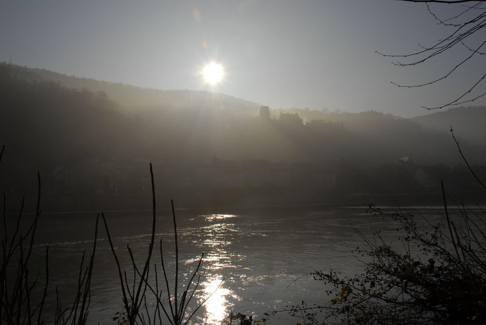 Heidelberg in Sonne und Nebel