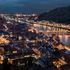 Heidelberg Innenstadt Altstadt bei Nacht