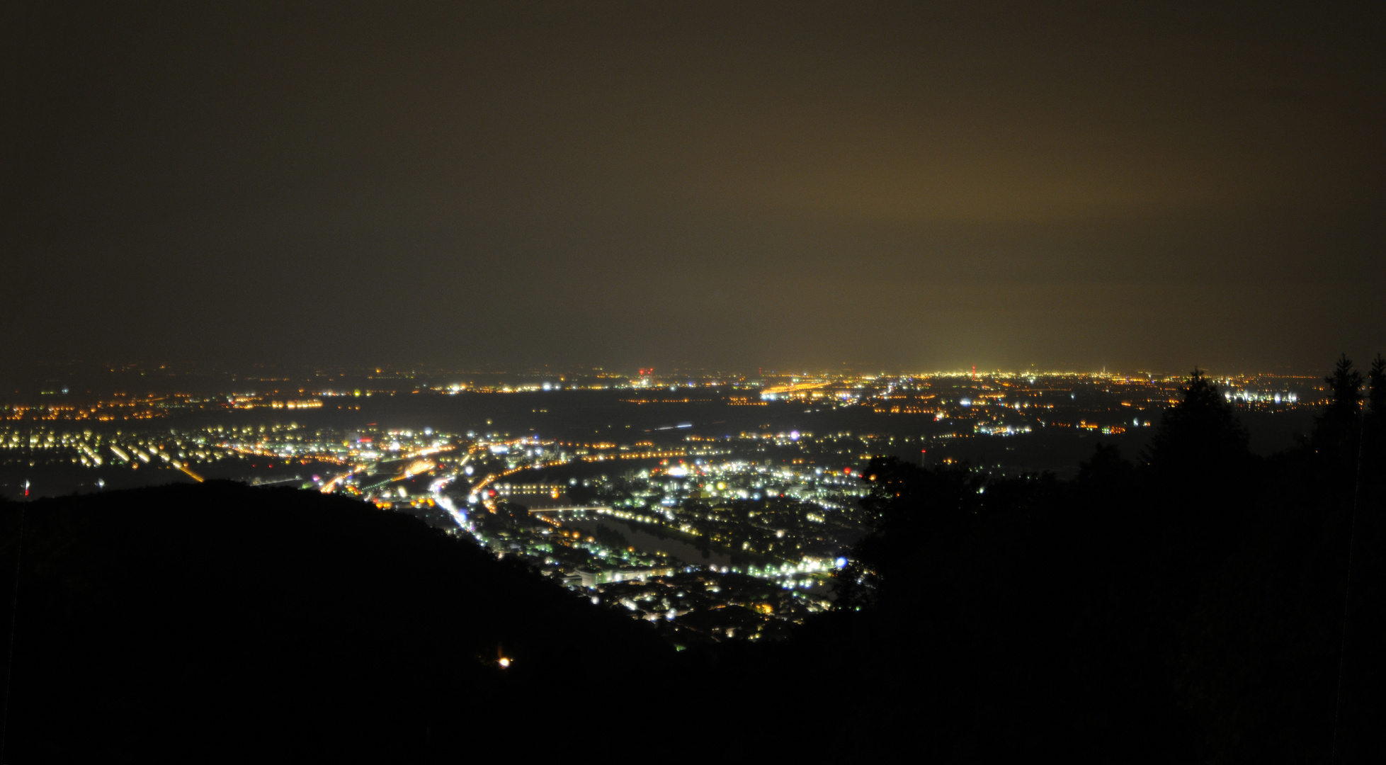 Heidelberg - Late Night - vom Königsstuhl