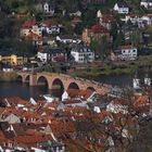 Heidelberg mit Blick auf Altstadt und Alte Brücke