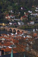 Heidelberg mit Blick auf Altstadt und Alte Brücke