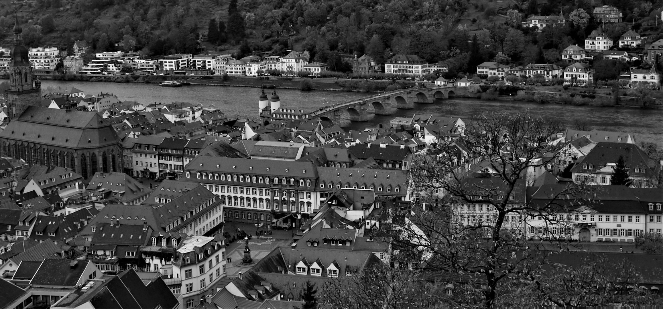 Heidelberg mit Neckar und Alter Brücke