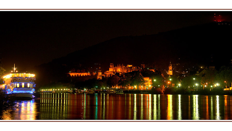 Heidelberg - Neckar und Schloss