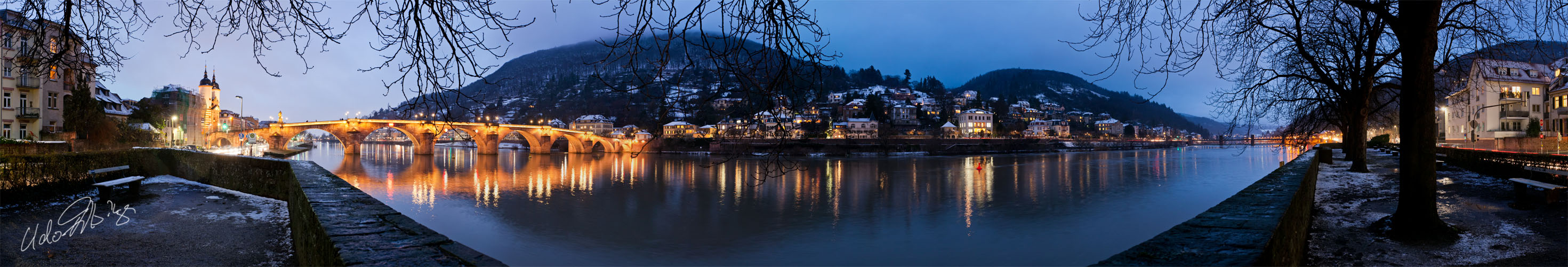 Heidelberg ohne richtigen Schnee...