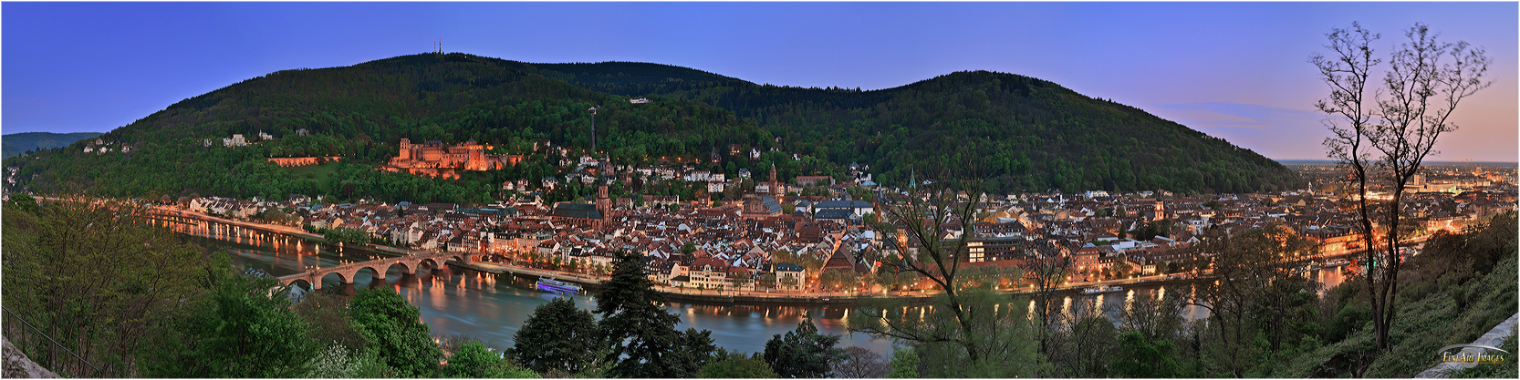 Heidelberg Philosophenweg Aussicht