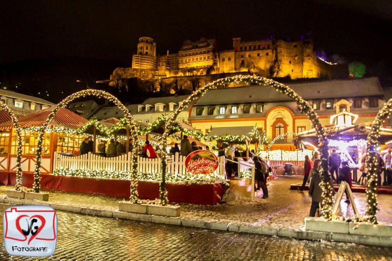 Heidelberg Schlittschuhlaufen bei Nacht