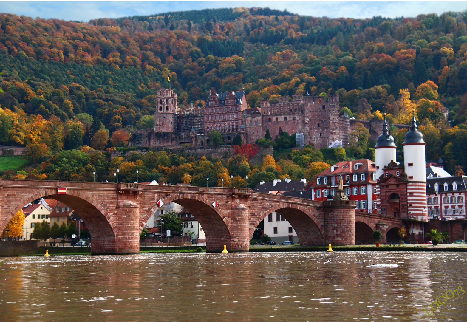 Heidelberg schloss im herbs