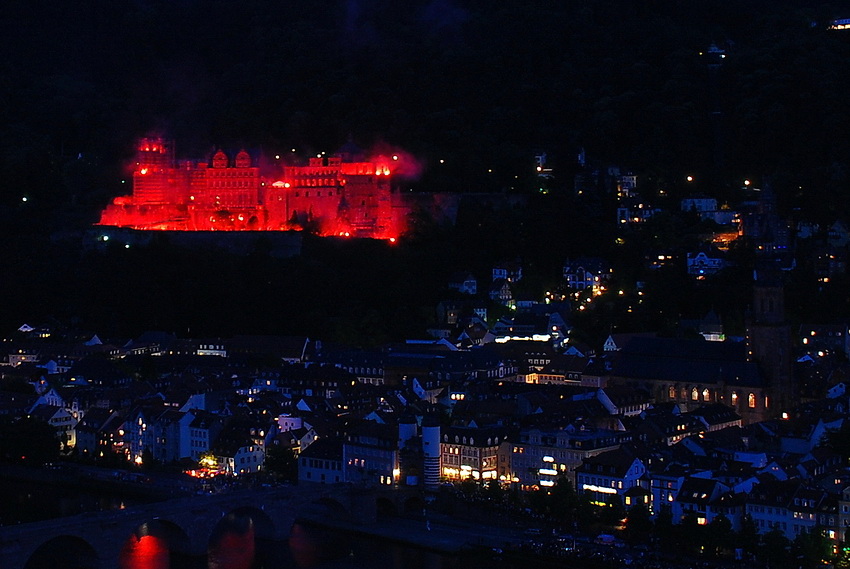 Heidelberg Schlossbeleuchtung