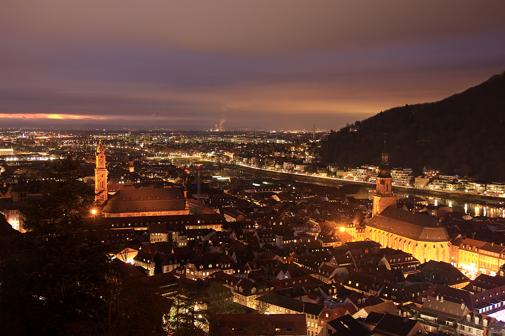 Heidelberg spät am Abend