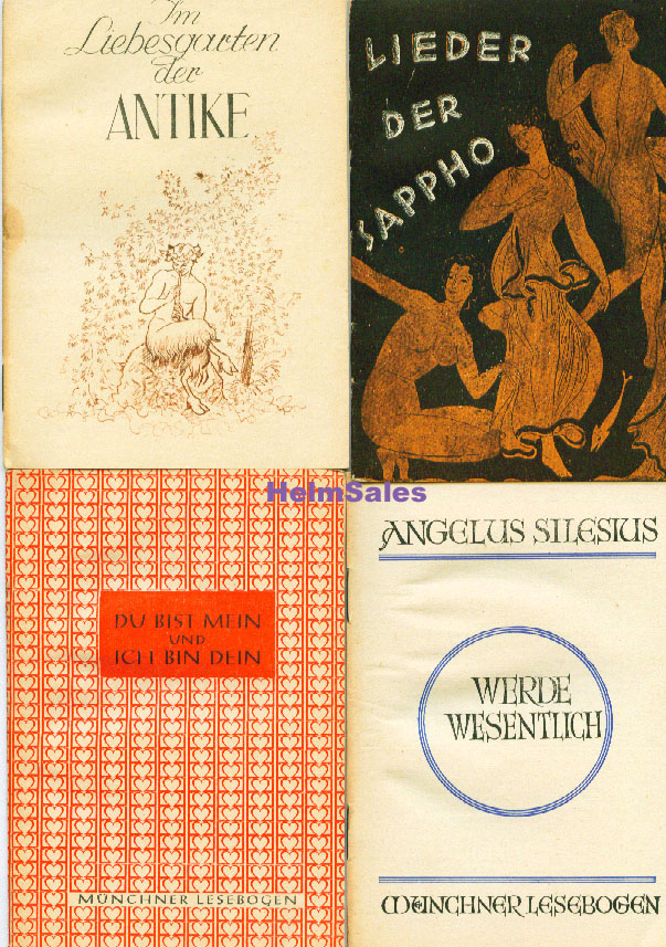 heidelberg UB Little Books ANGELUS SILESIUS WERNHER VON TEGERNSEE SAPPHO Everbeach WINDOWS 2008