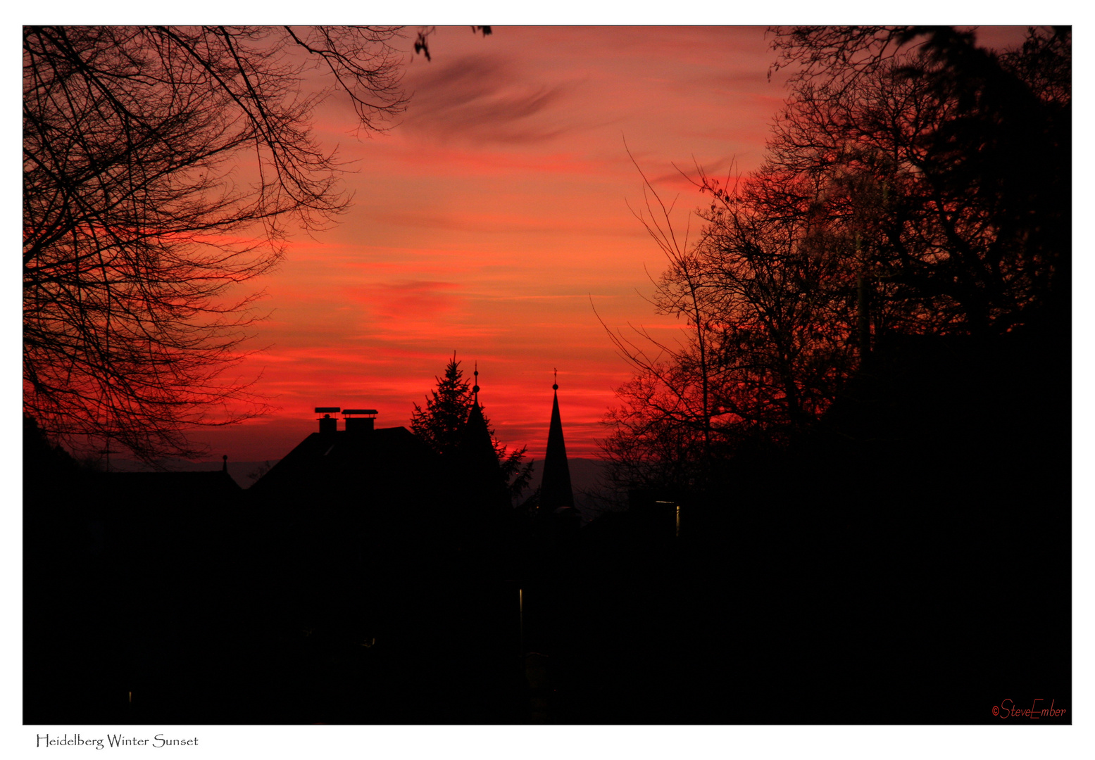 Heidelberg Winter Sunset