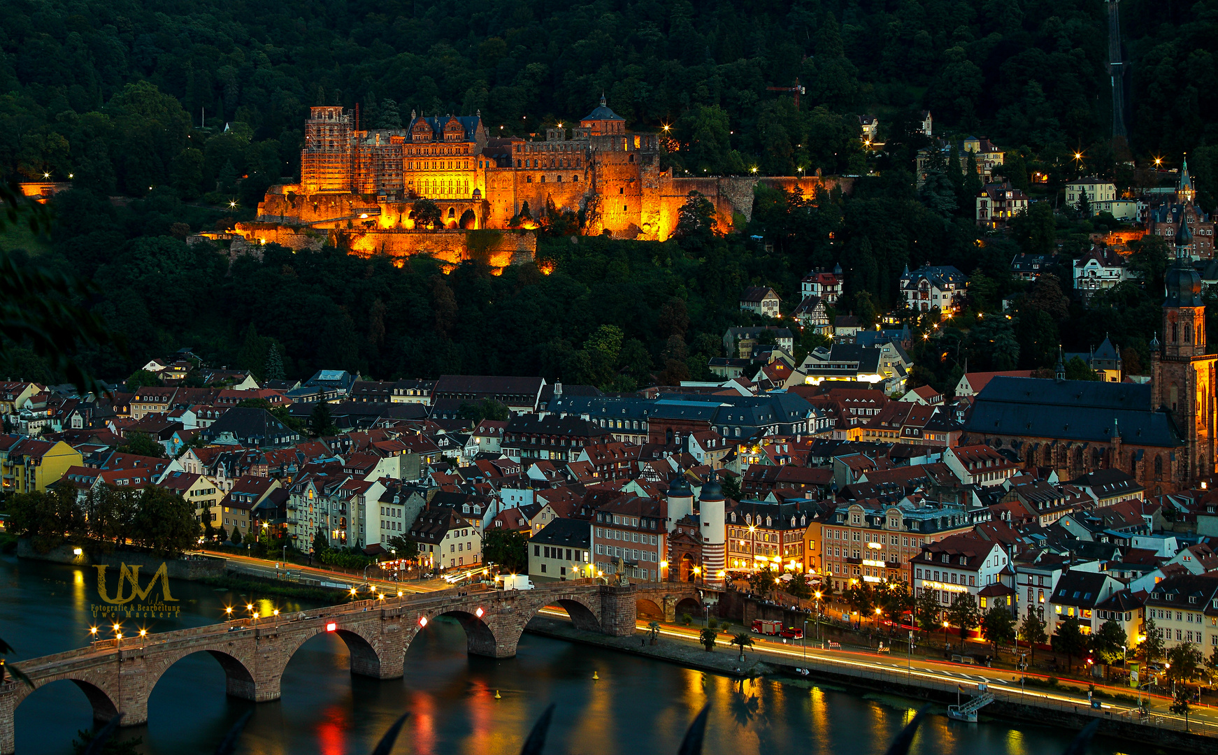 Heidelberg zur blauen Stunde