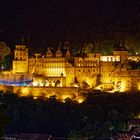 Heidelberger Schloss bei Nacht