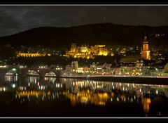 Heidelberger Schloß bei Nacht