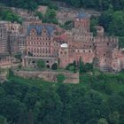 Heidelberger Schloss in der Abendämmerung