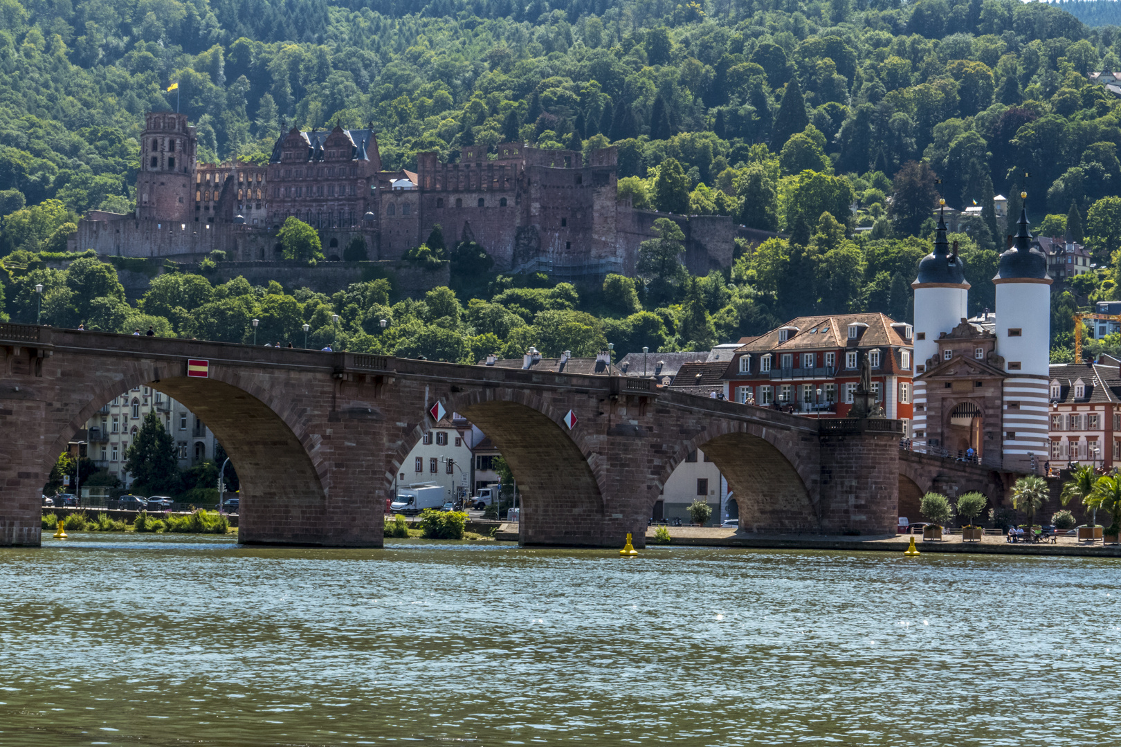 Heidelberger Schloß mit alter Brücke