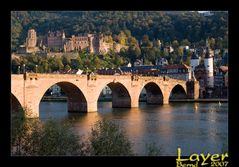 Heidelberger Schloss mit der Alten Brücke