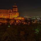 Heidelberger Schloss nachts.