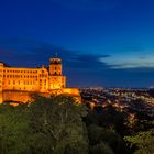 Heidelberger Schloss zur blauen Stunde