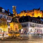 Heidelberger Schloß zur blauen Stunde