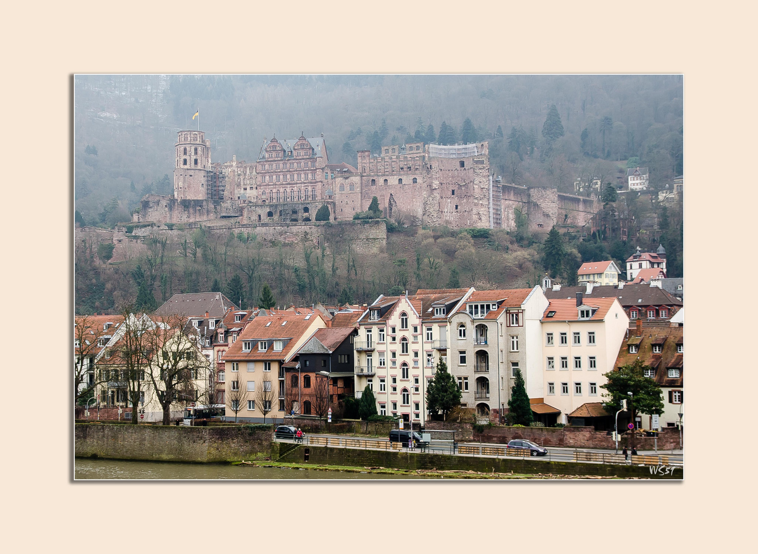 Heidelbergs Schloss - auch bei trübem Wetter eine tolle Kulisse -