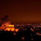 Heidelbergs Schloss und Stadt bei Nacht