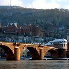 Heidelbergs Wahrzeichen im Schnee