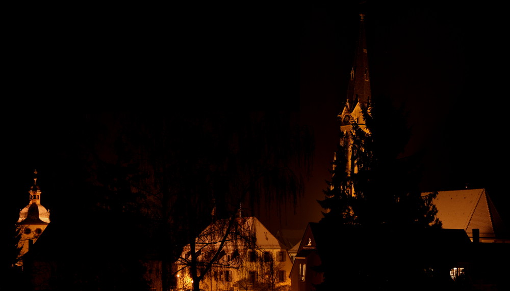 Heidelsheim bei Nacht