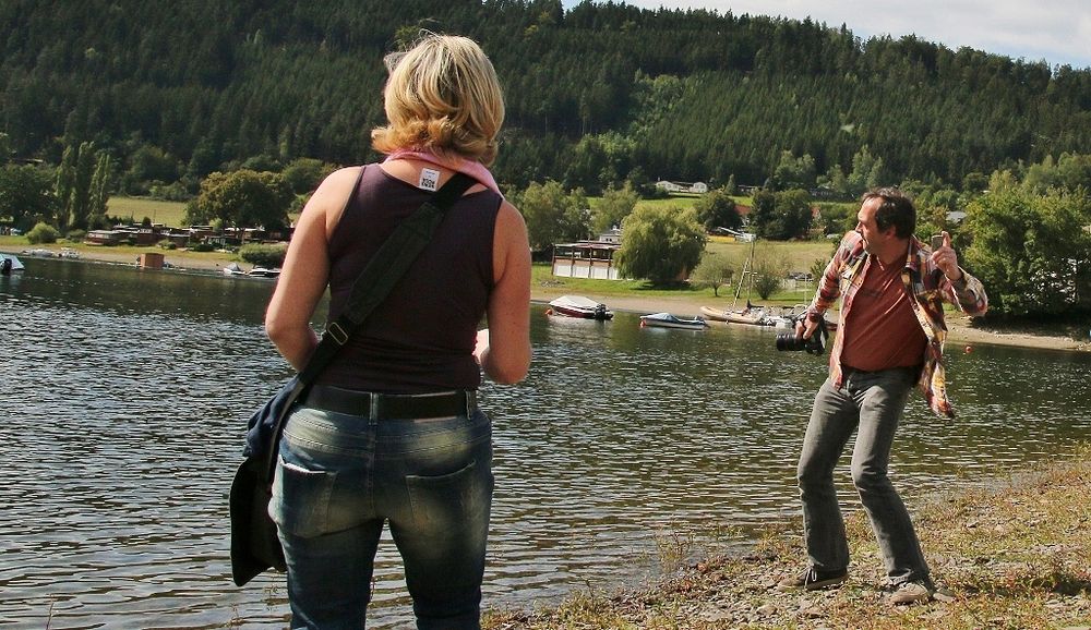 Heiko schaffte es den Stein bis zu 10 mal übers Wasser springen zulassen und war somit der Beste