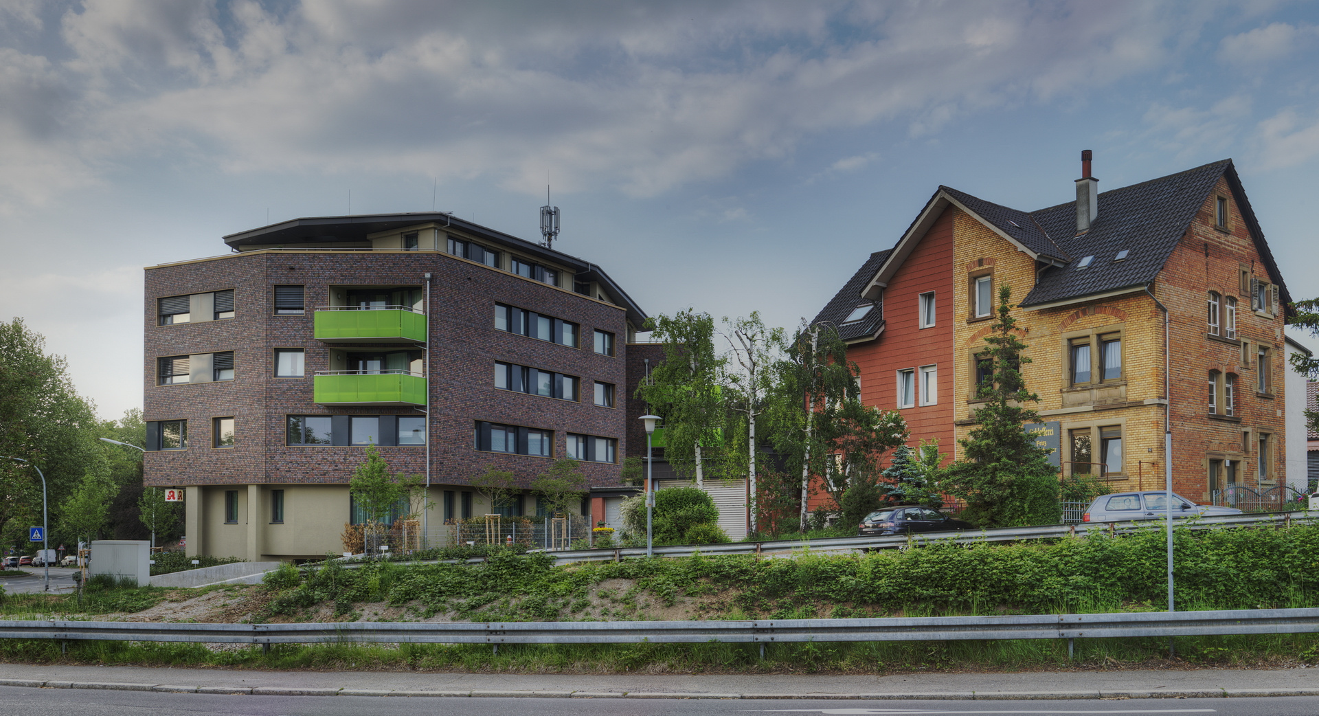 Heilbronn. Architekturen gegenüber.