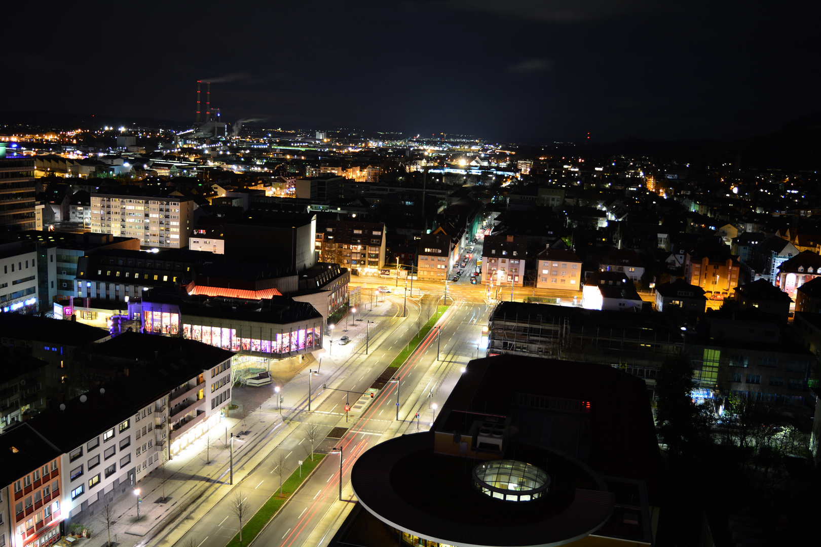 Heilbronn bei Nacht